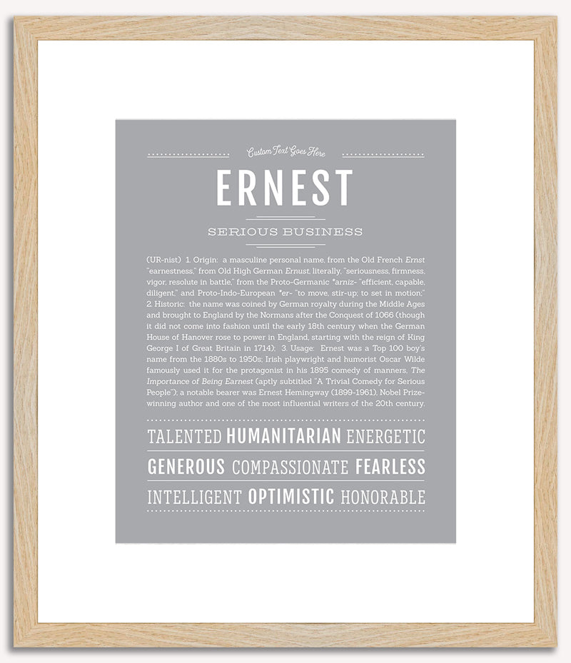 Ernest | Name Art Print