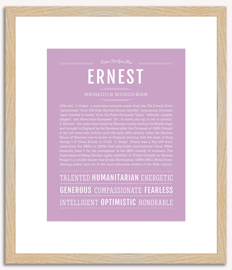 Ernest | Name Art Print