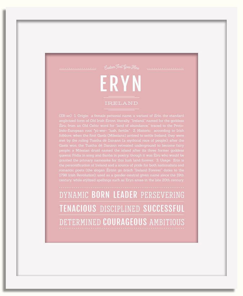 Frame Options | Dusty Rose | White Frame, Matted