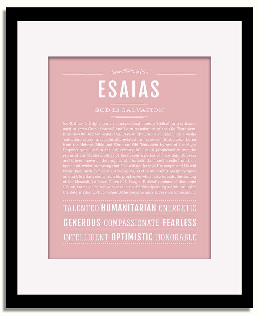 Frame Options | Dusty Rose | Black Frame, Matted