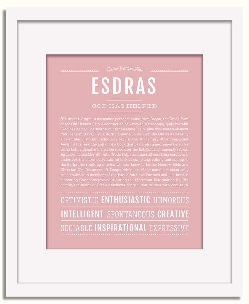 Frame Options | Dusty Rose | White Frame, Matted