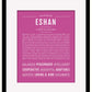 Frame Options | Dark Pink | Black Frame, Matted