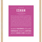 Frame Options | Dark Pink | Maple Frame, Matted