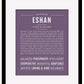 Frame Options | Deep Purple | Black Frame, Matted