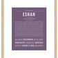 Frame Options | Deep Purple | Maple Frame, Matted