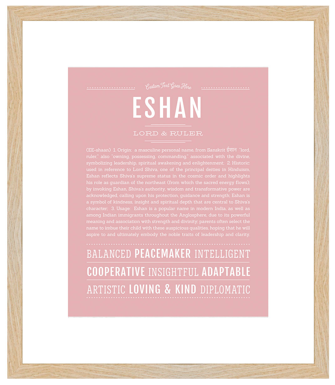 Frame Options | Dusty Rose | Maple Frame, Matted