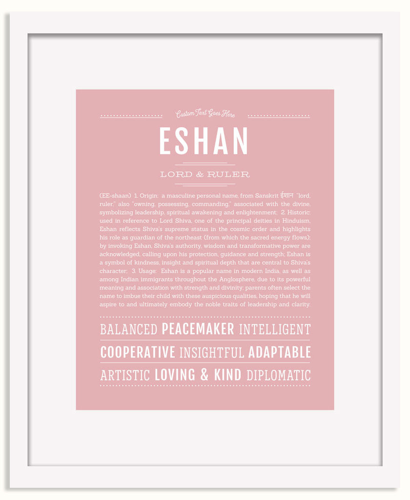 Frame Options | Dusty Rose | White Frame, Matted