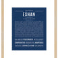 Frame Options | Midnight Blue | Maple Frame, Matted