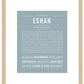 Frame Options | Powder Blue | Maple Frame, Matted