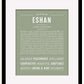 Frame Options | Sage | Black Frame, Matted