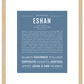 Frame Options | Steele Blue | Maple Frame, Matted