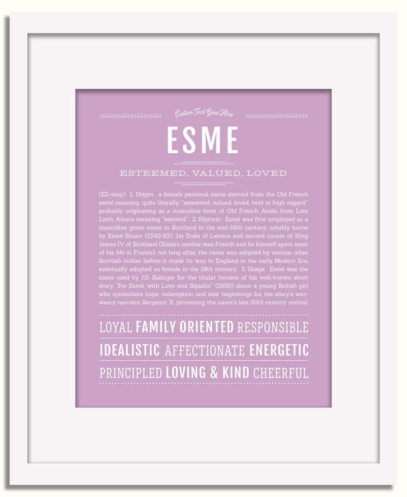 Frame Options | Lilac | White Frame, Matted