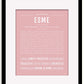 Frame Options | Dusty Rose | Black Frame, Matted