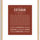 Esteban | Name Art Print