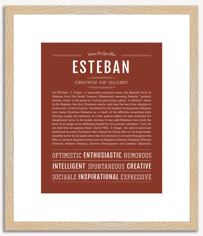 Esteban | Name Art Print