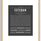 Esteban | Name Art Print