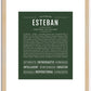 Esteban | Name Art Print