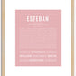 Esteban | Name Art Print