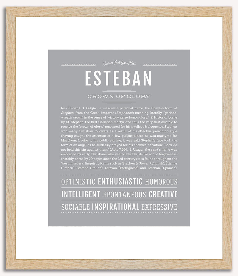 Esteban | Name Art Print