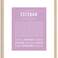 Esteban | Name Art Print