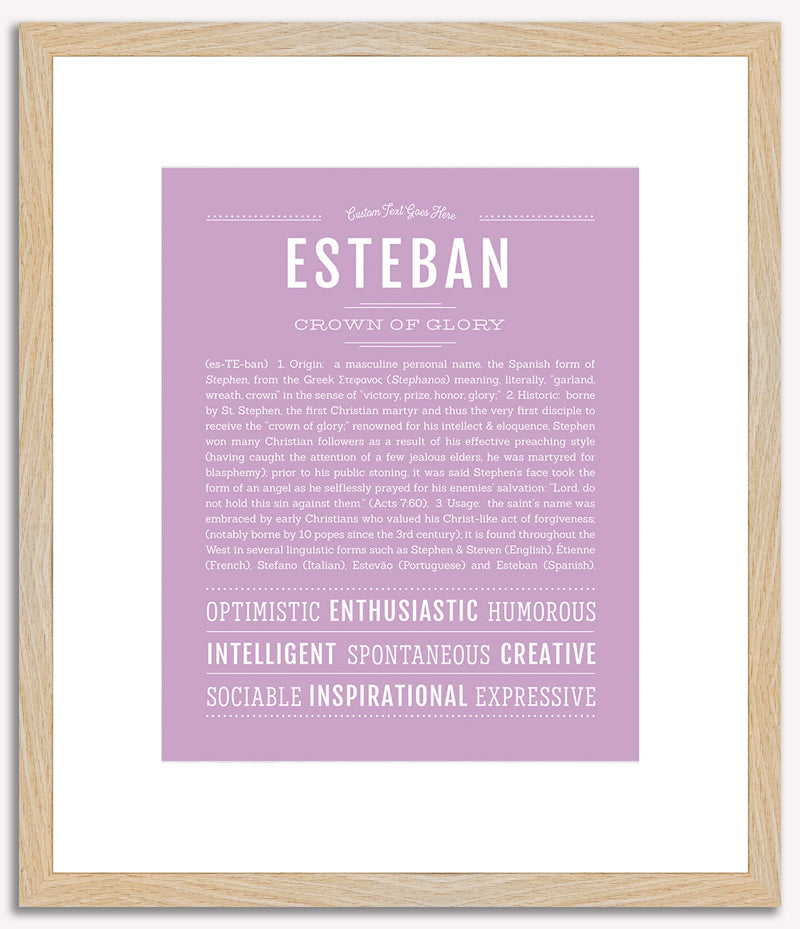 Esteban | Name Art Print