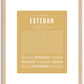 Esteban | Name Art Print