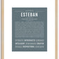 Esteban | Name Art Print