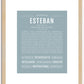 Esteban | Name Art Print