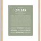 Esteban | Name Art Print