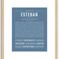 Esteban | Name Art Print