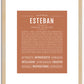 Esteban | Name Art Print