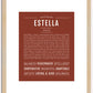 Estella | Name Art Print