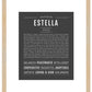 Estella | Name Art Print