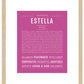 Estella | Name Art Print