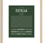 Estella | Name Art Print