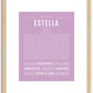 Estella | Name Art Print