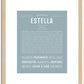 Estella | Name Art Print