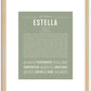 Estella | Name Art Print