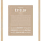 Estella | Name Art Print