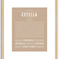 Estella | Name Art Print