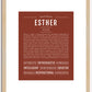 Esther | Name Art Print