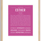 Esther | Name Art Print