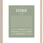 Esther | Name Art Print