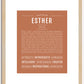 Esther | Name Art Print