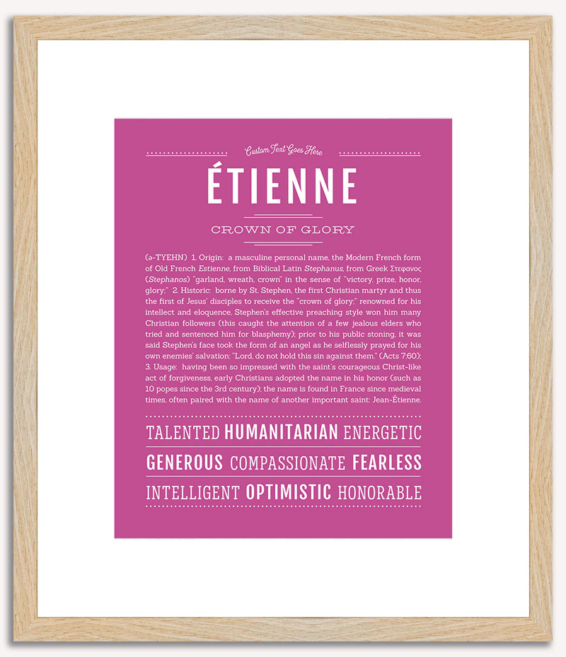 Etienne | Name Art Print