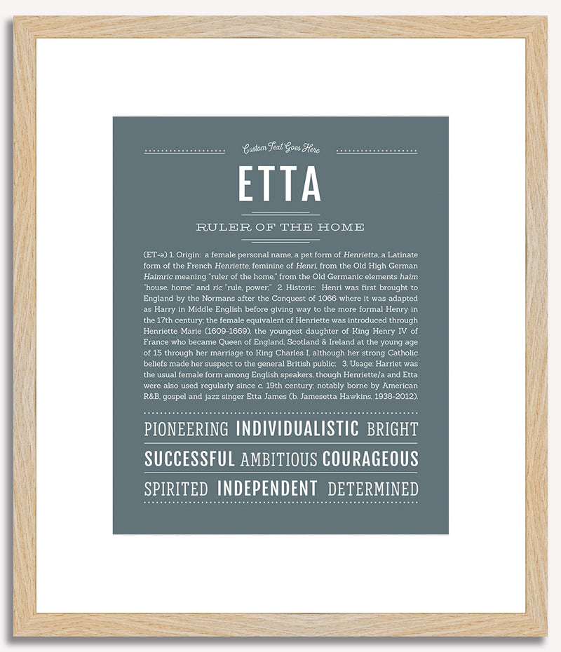 Etta | Name Art Print