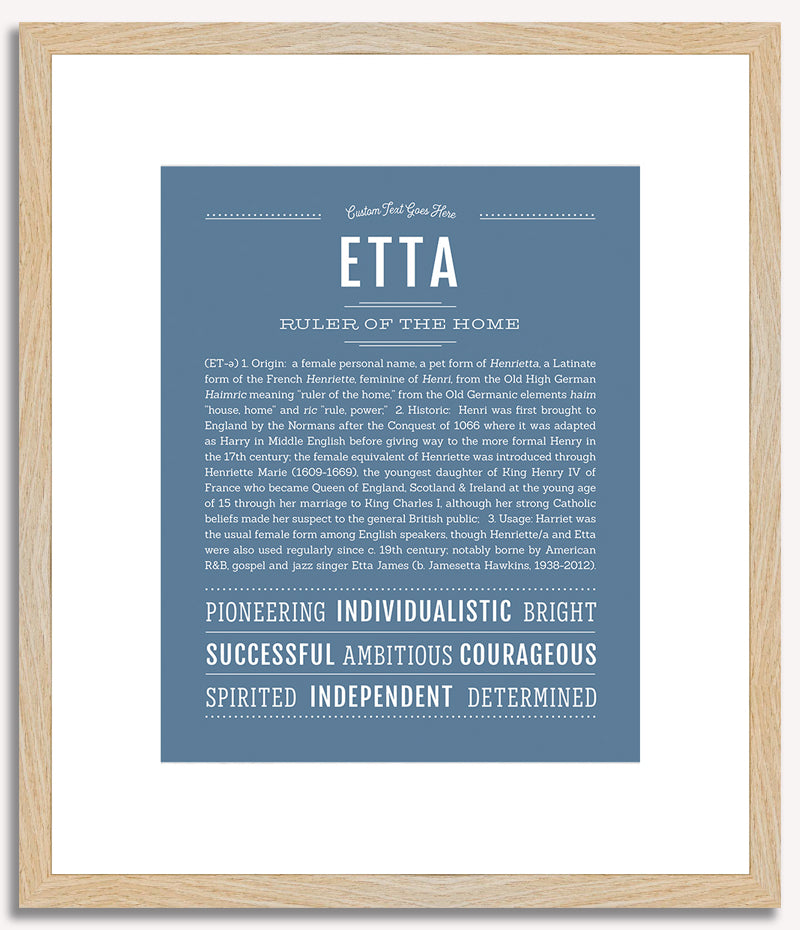 Etta | Name Art Print