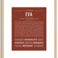 Eva | Name Art Print