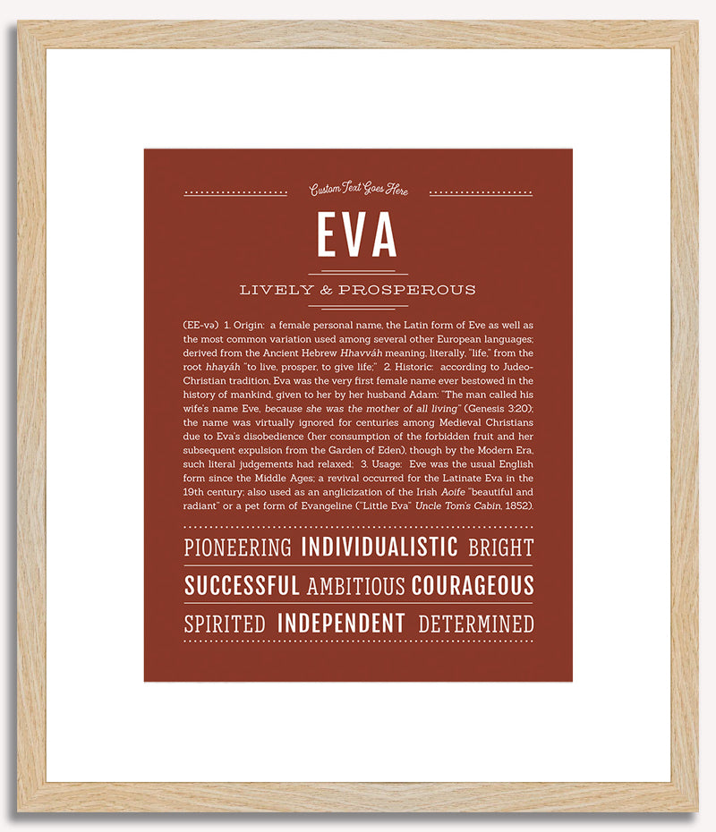 Eva | Name Art Print