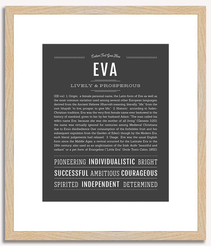 Eva | Name Art Print